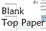 blank-top paper